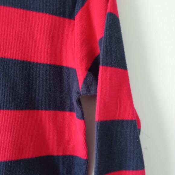 Old Navy Red and Navy Blue Striped Sweater - Picture 2 of 5